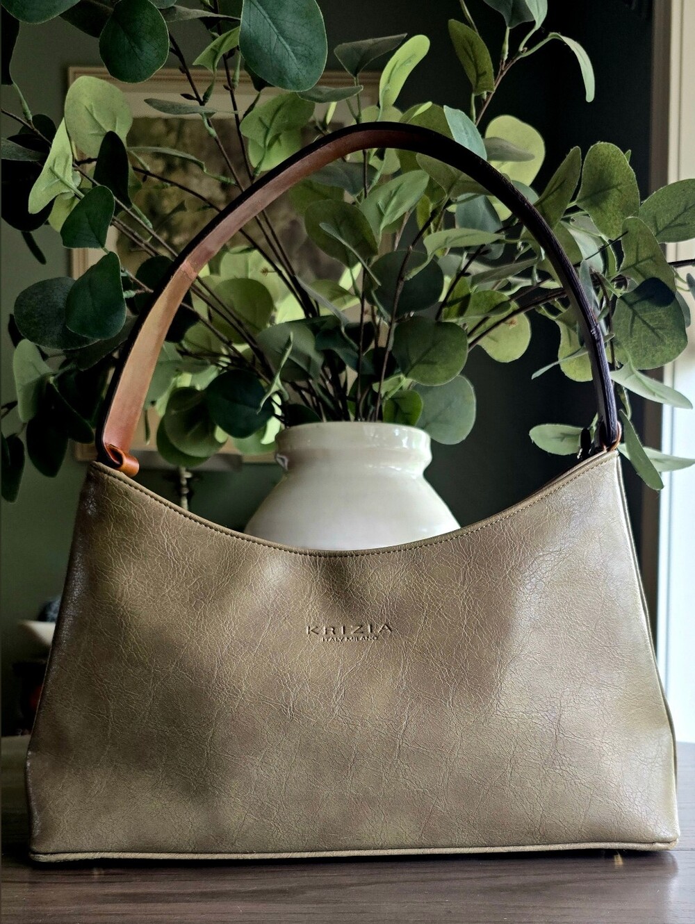 Krizia Vintage Italian Leathet Shoulder Bag